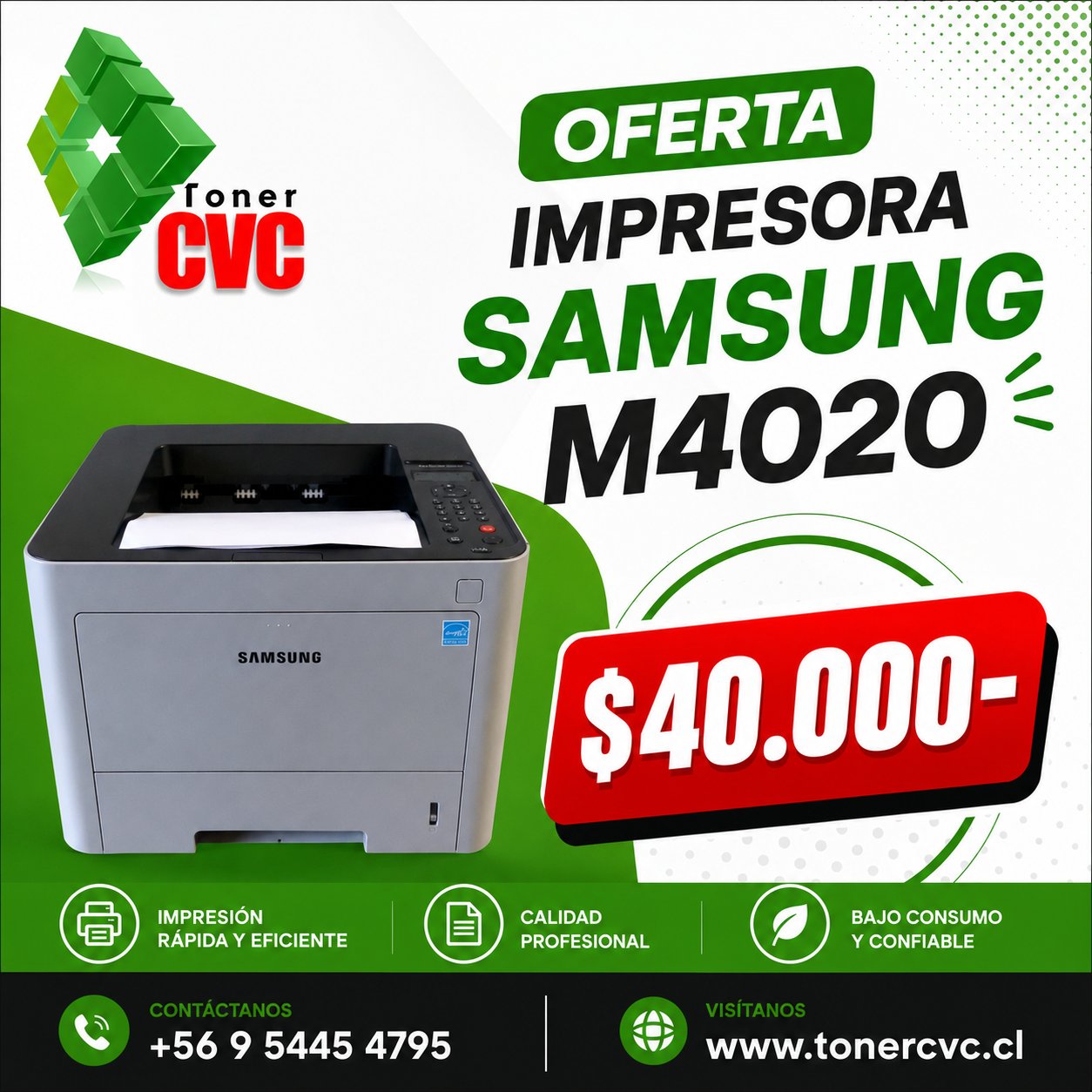 Oferta Samsung M4020 - Toner CVC